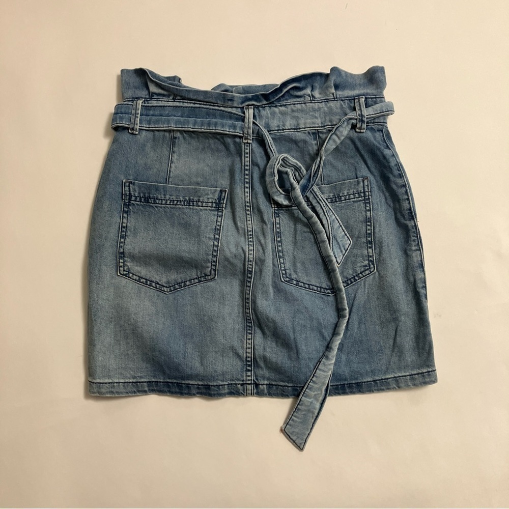 FREE PEOPLE paper bag denim skirt - Picture 5 of 5
